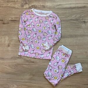 Little Sleepies Breakfast buddies 2 piece pink pj